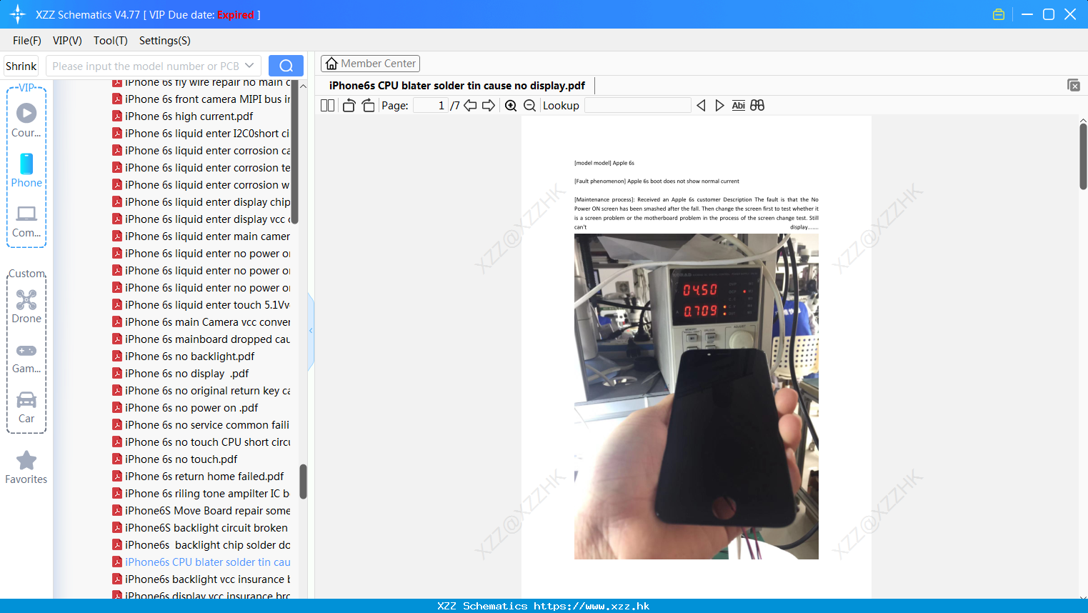 IPhone6s CPU Blater Solder Tin Cause No Display